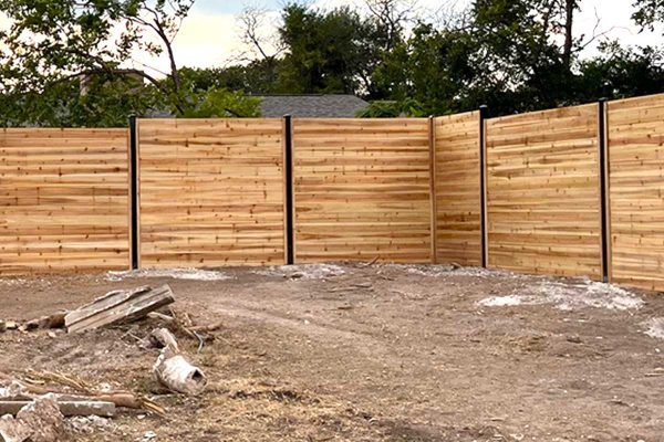 Horizontal Cedar Fencing