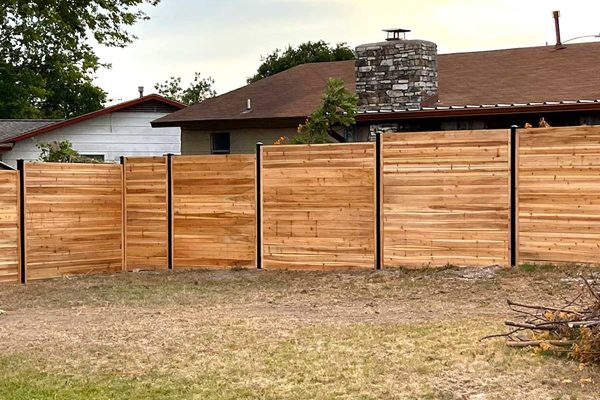 Horizontal Cedar Fencing